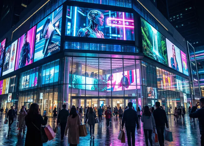 Цифровые вывески и реклама: как выбрать дисплеи для торговых центров