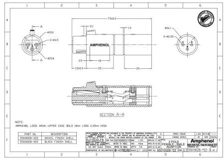 AMPHENOL AC3F3MW AMPHENOL AC3F3MW