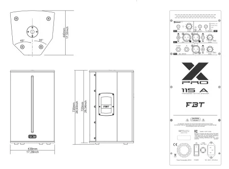 Купить FBT X-PRO 115A по выгодной цене в Новосибирске