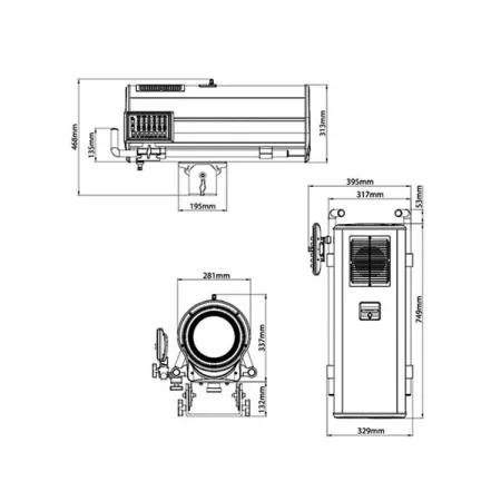 Купить JEG 2300E LED FOLLOW SPOT 1000S по выгодной цене в Новосибирске