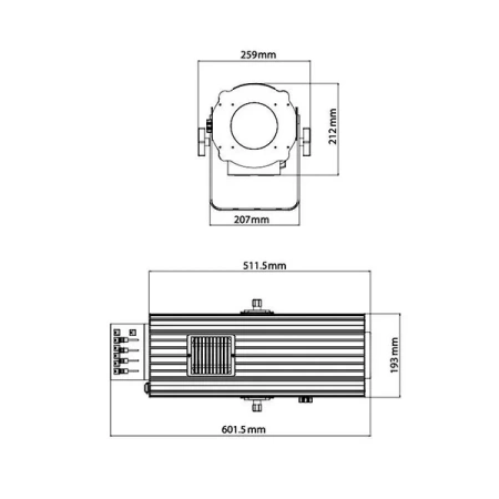 Купить JEG 1540 LED FOLLOW SPOT 350 по выгодной цене в Новосибирске
